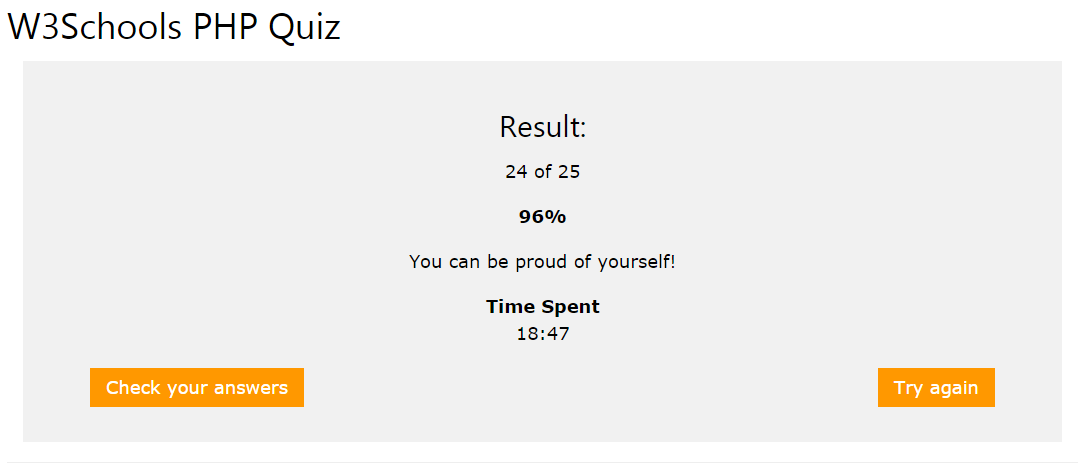 Quiz Results