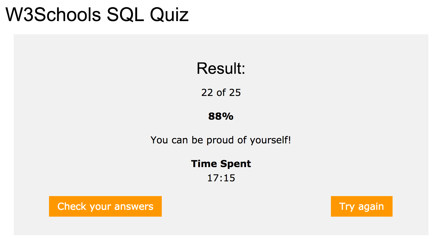 Quiz Results