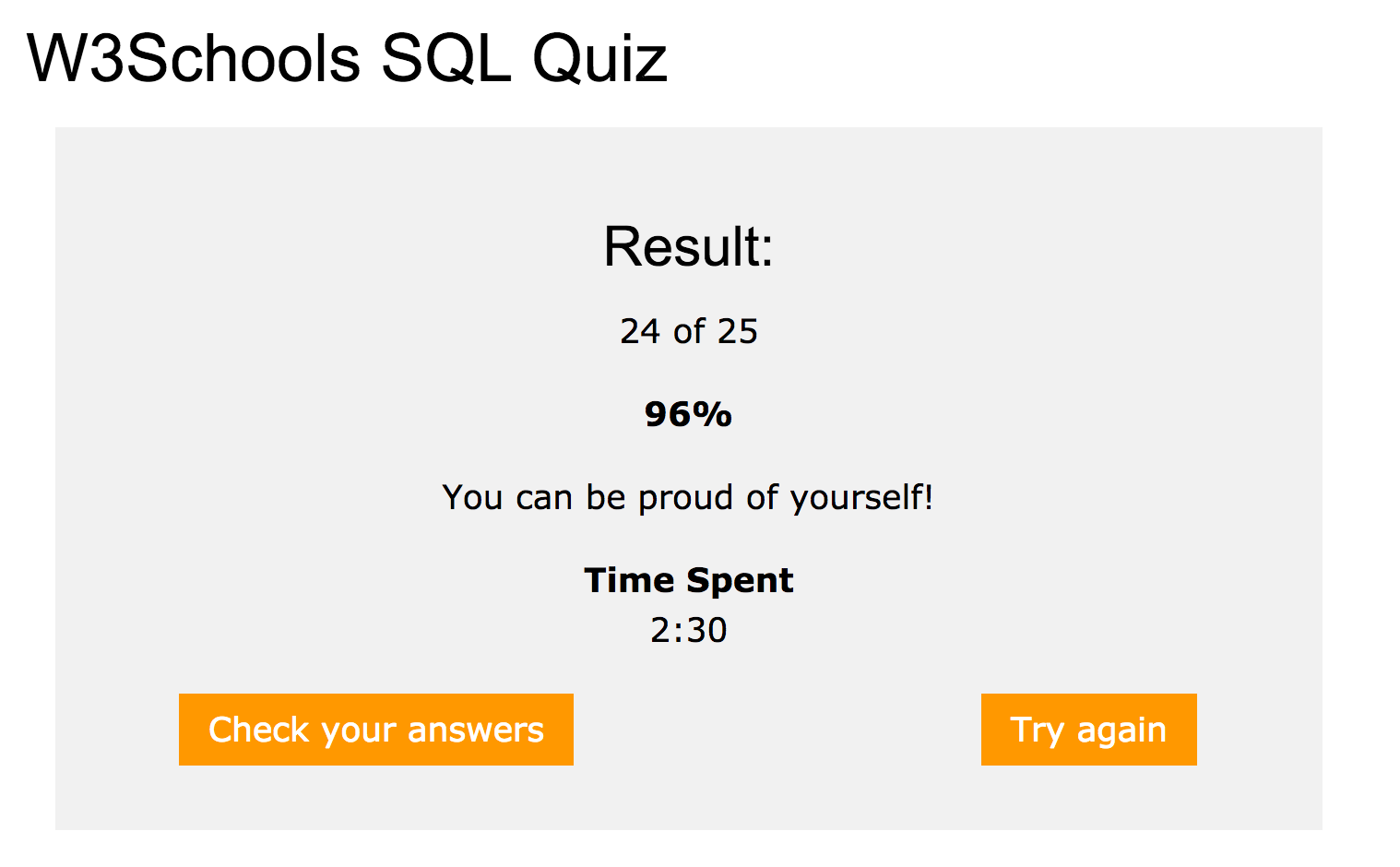 Quiz Results